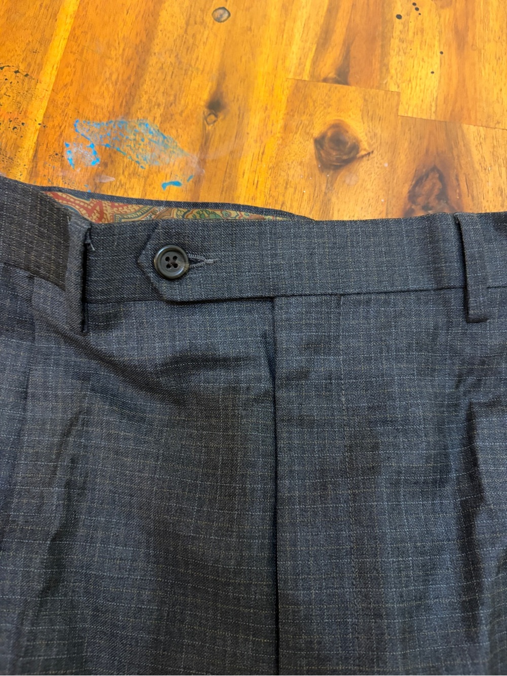 Ralph Lauren Men's Dark Gray Pleated Dress Pants size 38x29 - Picture 3 of 6